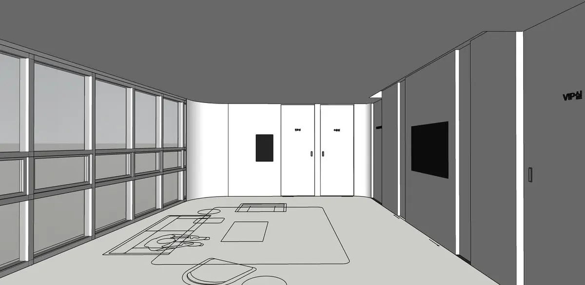 거실 SketchUp 모델