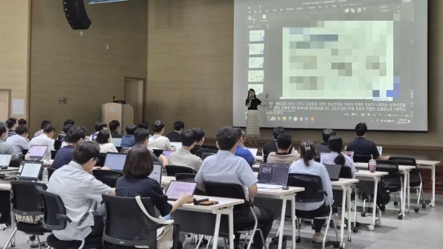 목포대 AI 건축인테리어 실무 강의 현장